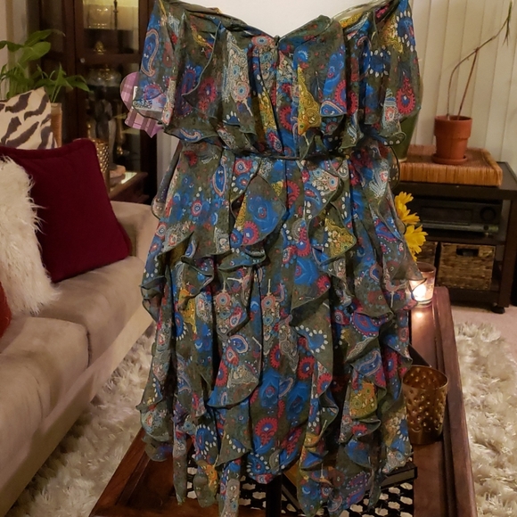 Princess Vera Wang Strapless Chiffon Dress - Picture 6 of 6